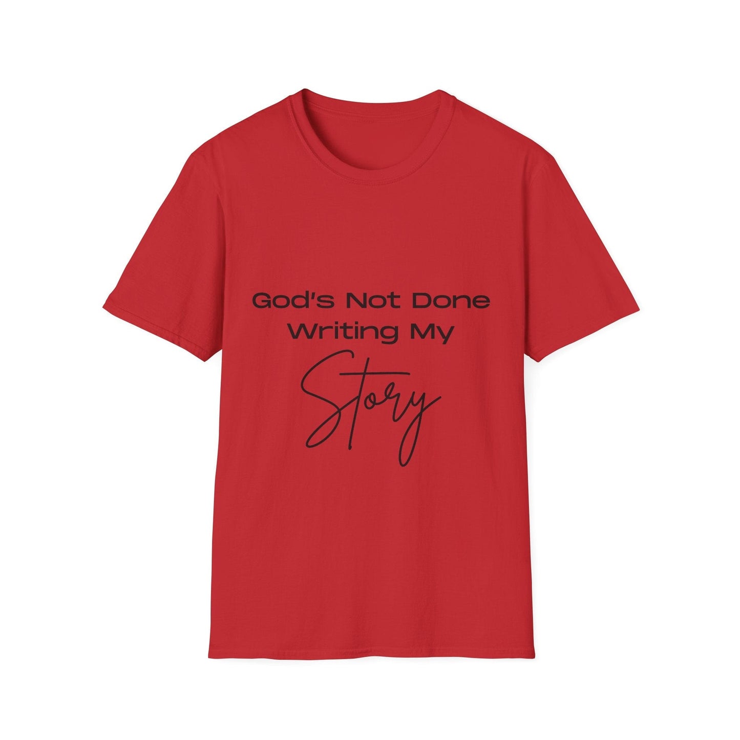 God's Not Done Writing My Story Ladies T-Shirt