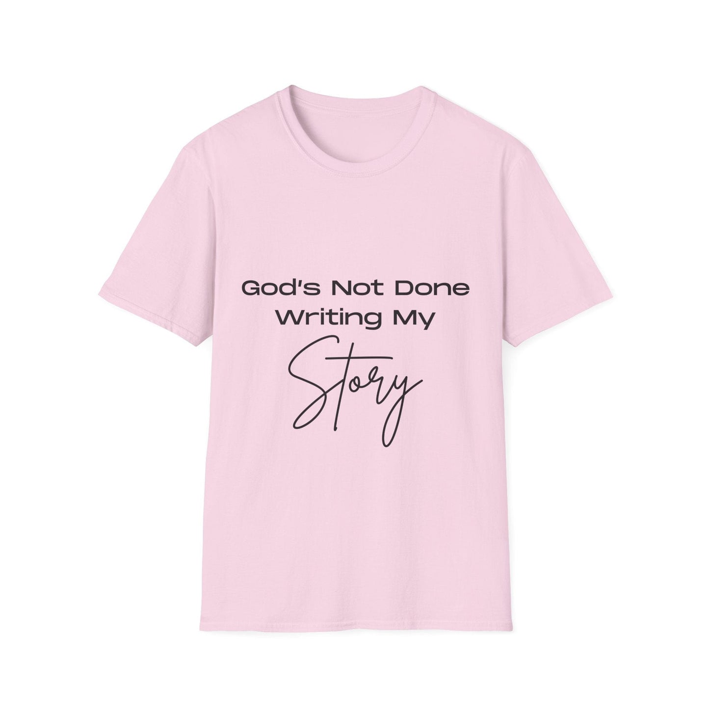 God's Not Done Writing My Story Ladies T-Shirt