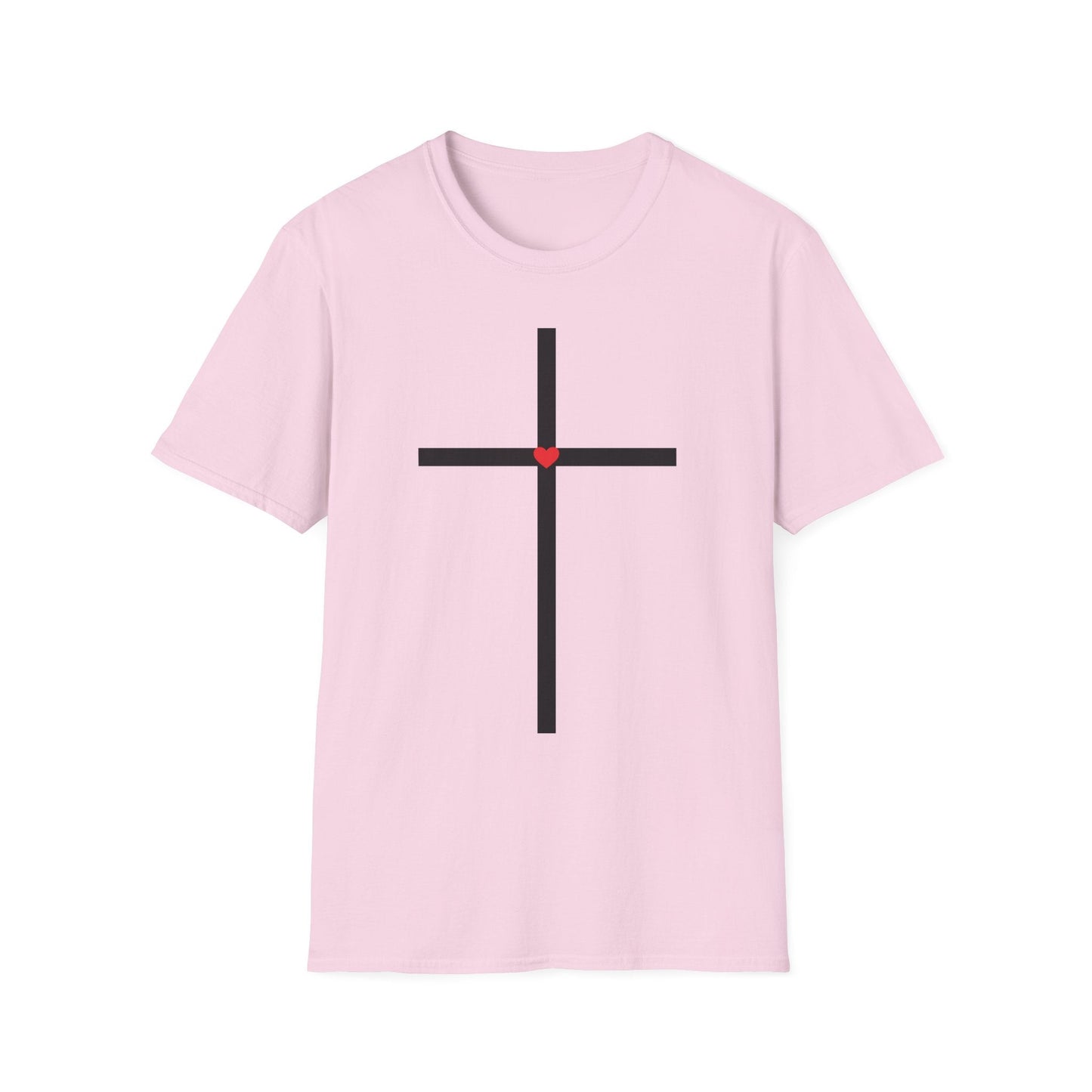 Cross With Red Heart T-Shirt