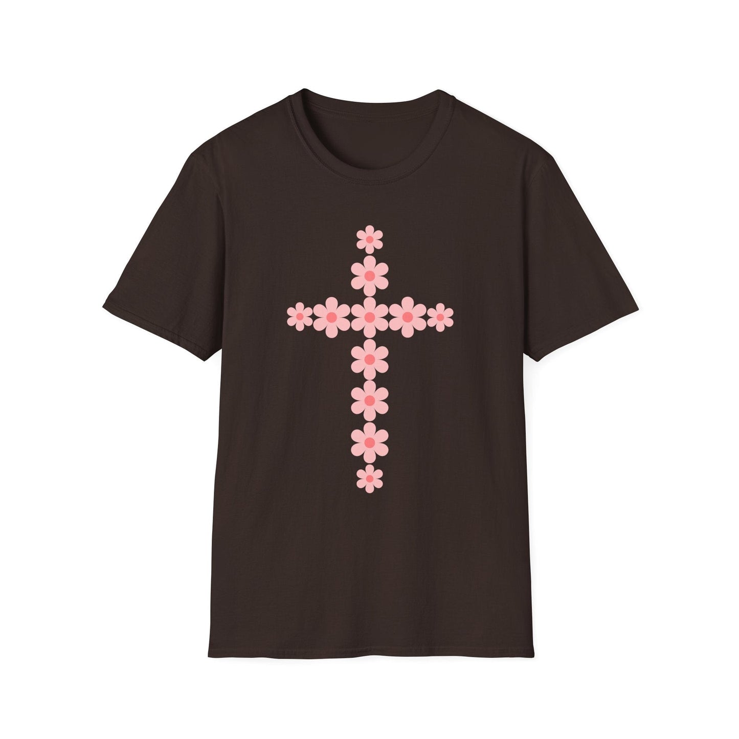 Pink Flower Cross T-Shirt