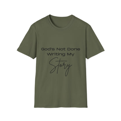 God's Not Done Writing My Story Ladies T-Shirt
