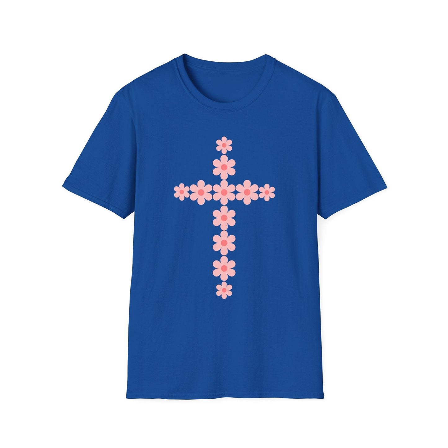 Pink Flower Cross T-Shirt
