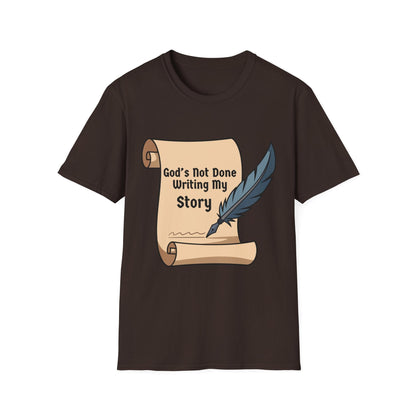 Mens God's Not Done Writing My Story T-Shirt
