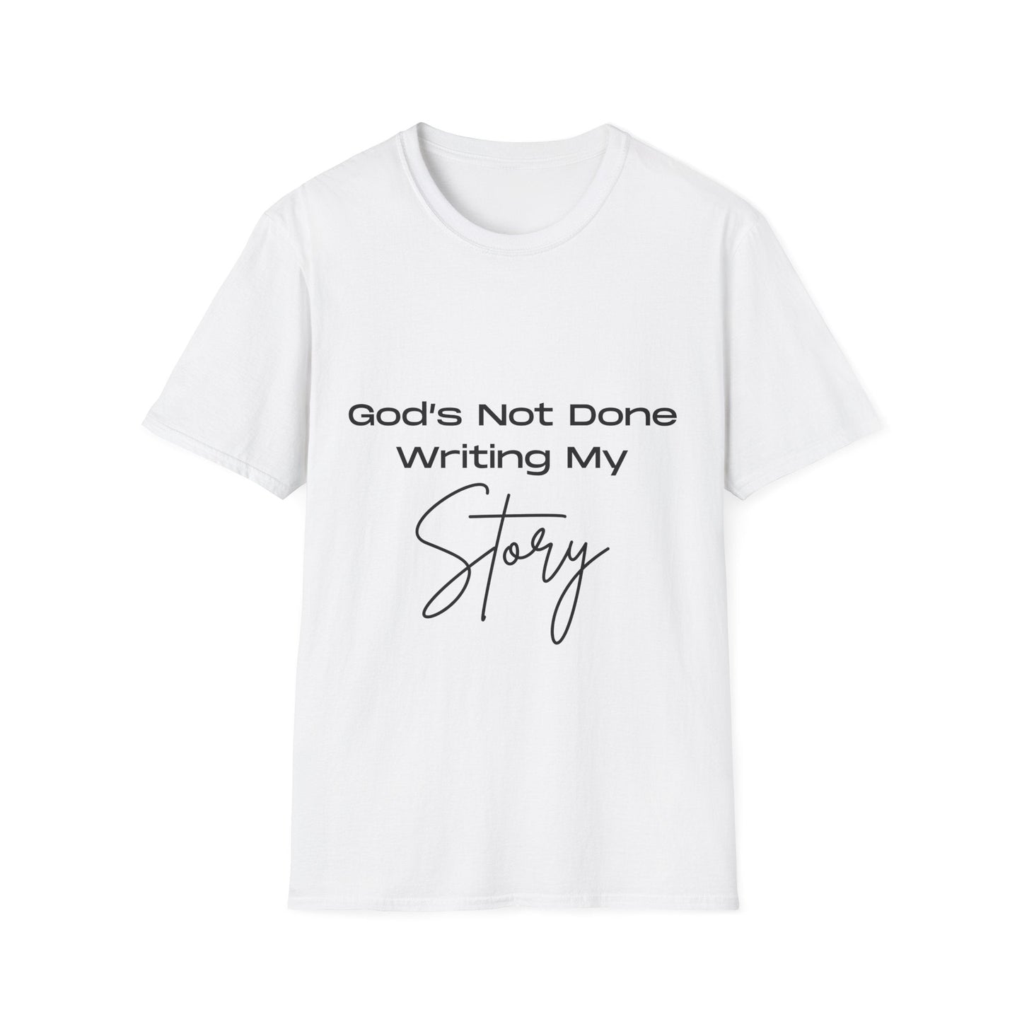God's Not Done Writing My Story Ladies T-Shirt