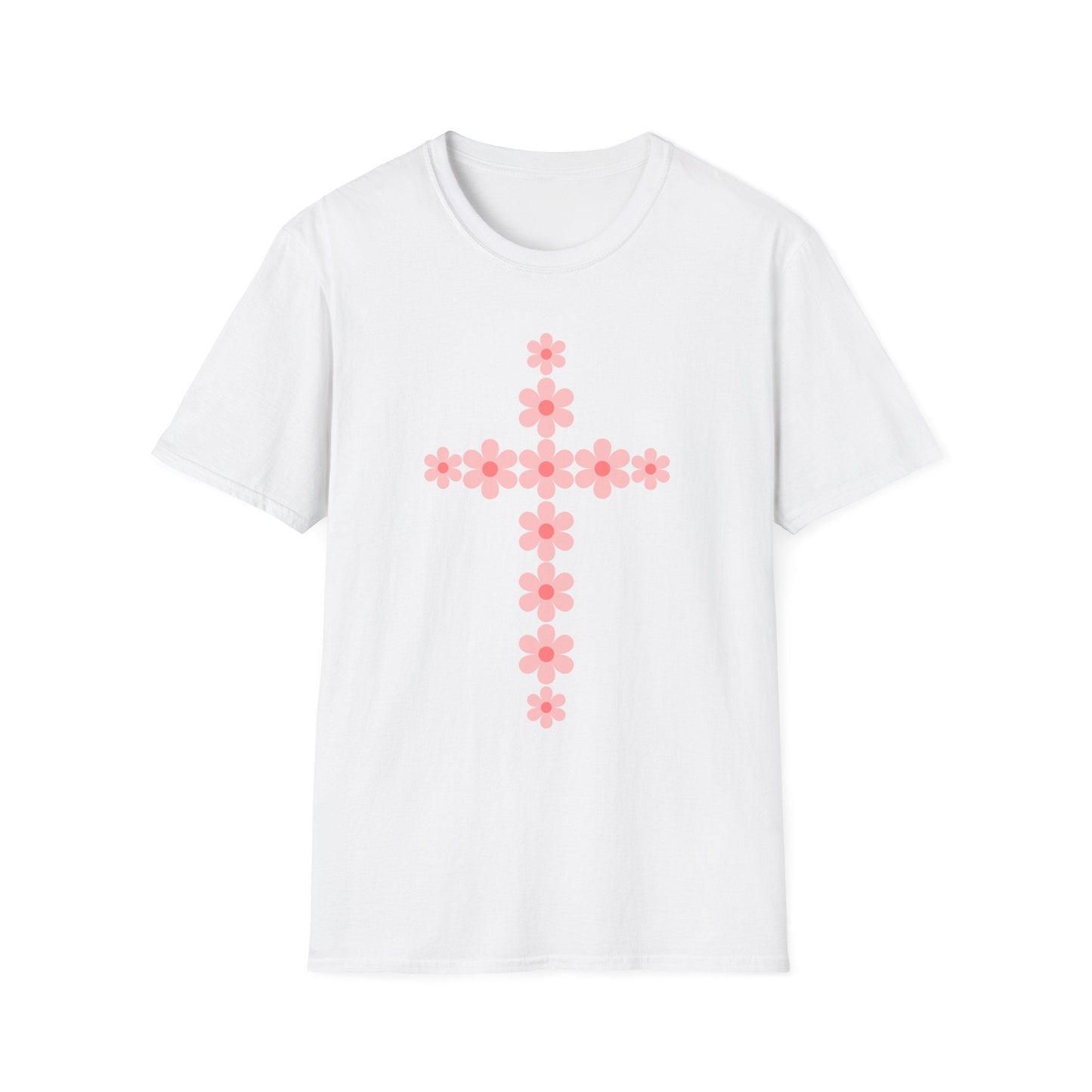 Pink Flower Cross T-Shirt