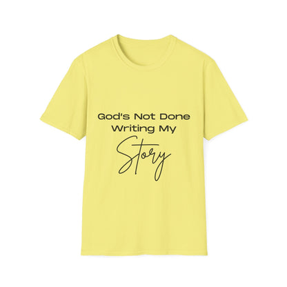 God's Not Done Writing My Story Ladies T-Shirt