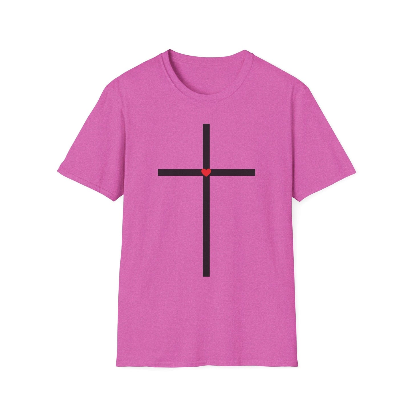 Cross With Red Heart T-Shirt