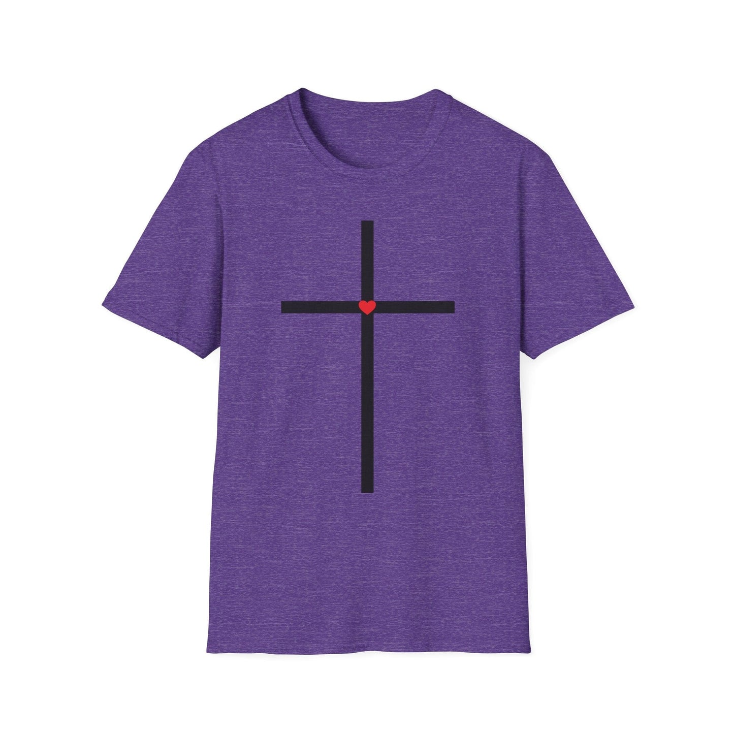 Cross With Red Heart T-Shirt