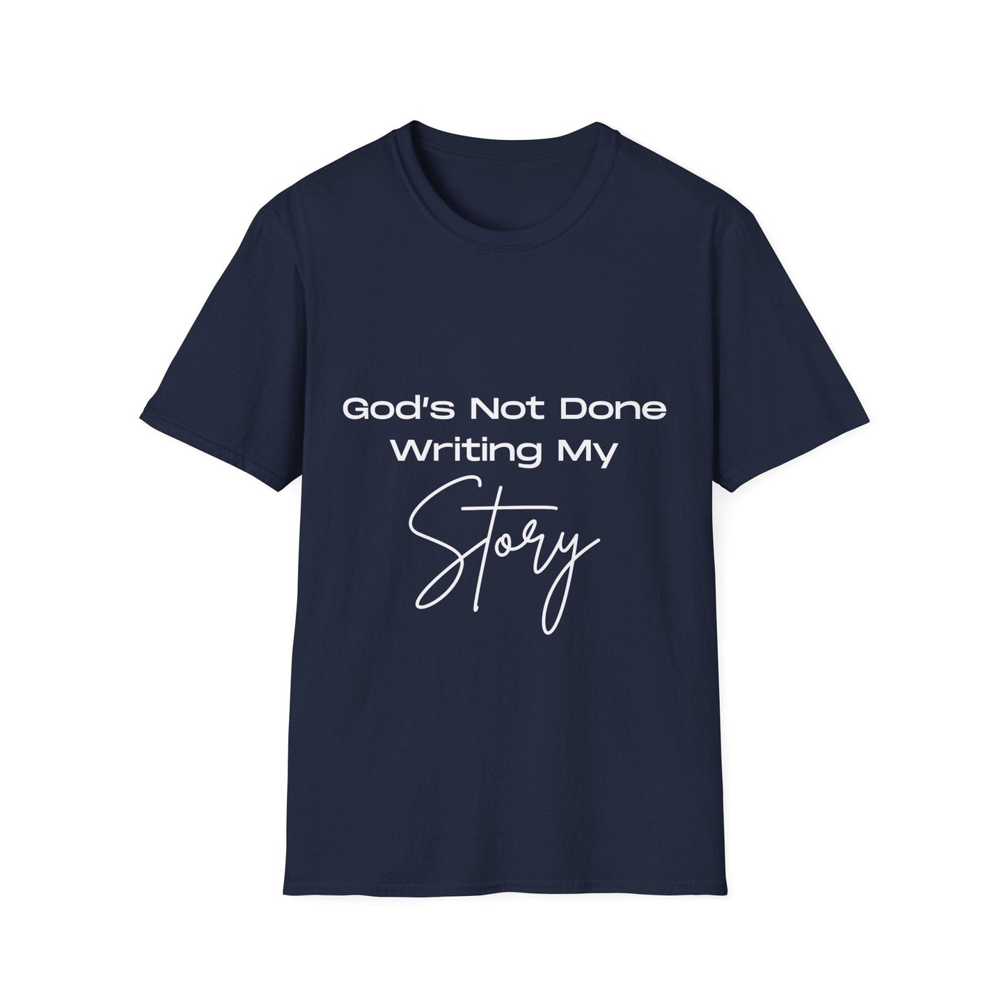 God's Not Done Writing My Story Ladies T-Shirt