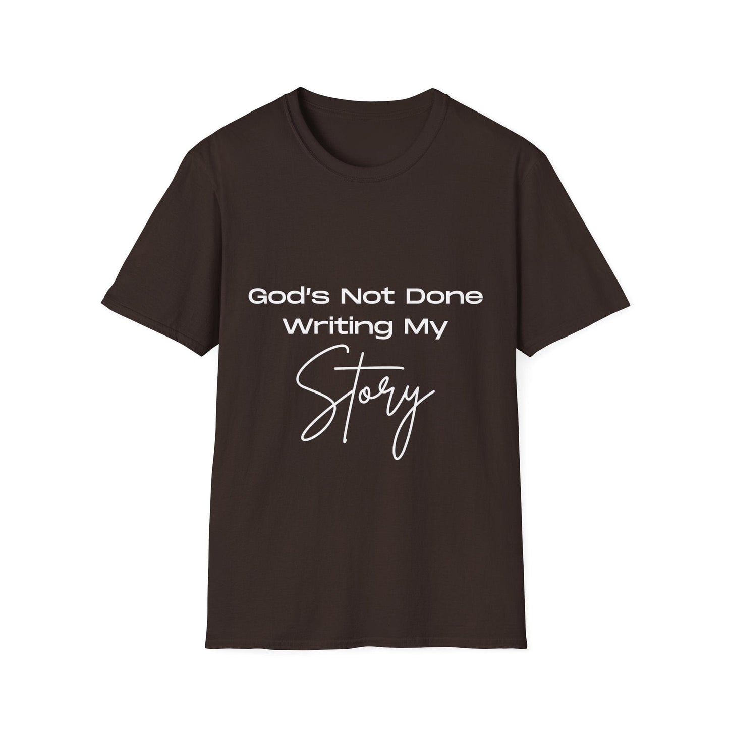 God's Not Done Writing My Story Ladies T-Shirt