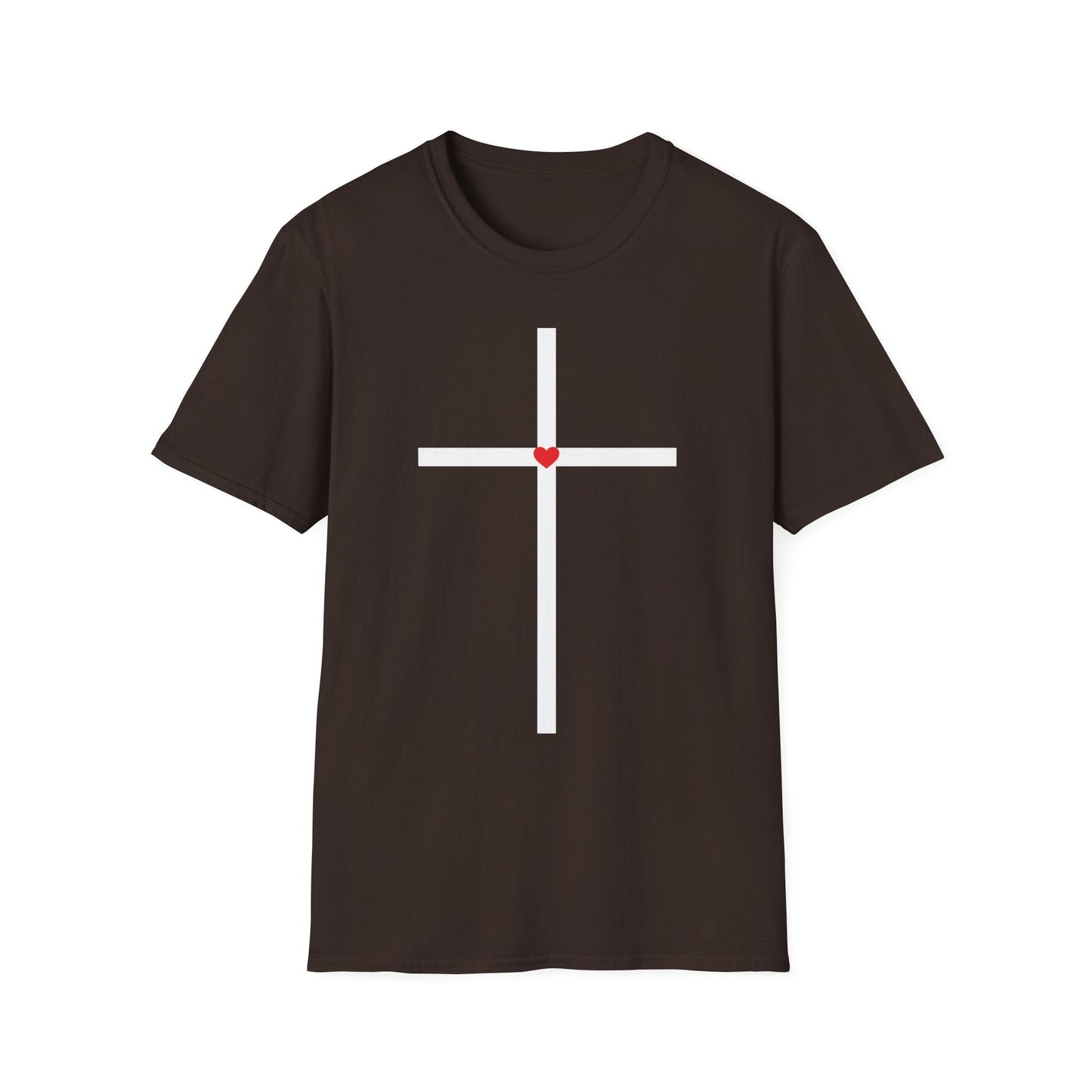 Cross With Red Heart T-Shirt